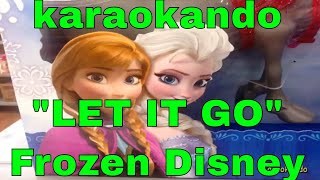 Karaoke Frozen Let It Go Idina Menzel lyrics [upl. by Borchert]