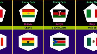 Countries With Similar Flags [upl. by Yecaj]