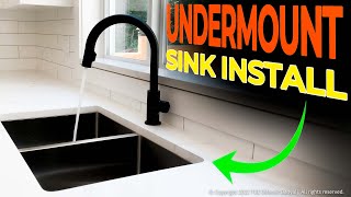 How to Install an Undermount Kitchen Sink On a Granite Countertop [upl. by Banna]