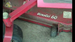 ExMark How to put a mule belt on a Exmark lawn mower 60quot [upl. by Nered]