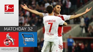 7Goal Clash Cologne Takes Away Herthas Hope  1 FC Köln  Hertha BSC 52  Highlights  MD 32 [upl. by Adamek]