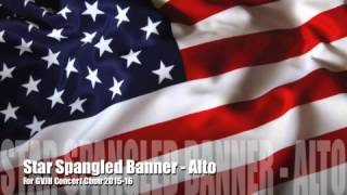 Star Spangled Banner  Alto [upl. by Aivital]