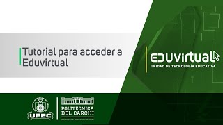 Tutorial para acceder a Eduvirtual [upl. by Ive]