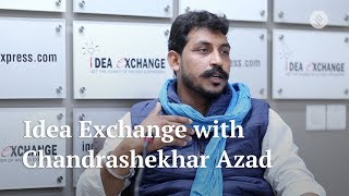 Bhim Armys Chandrashekhar Azad at Idea Exchange  Indian Express [upl. by Nadruoj]