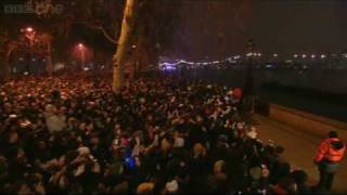 London Fireworks on New Years Day 2009  New Year Live  BBC One [upl. by Suiratnauq835]