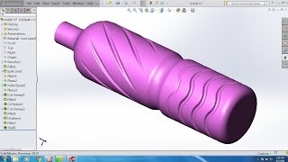 solidworks Bottle design [upl. by Idette]