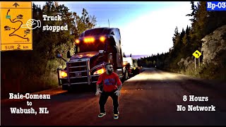 Driving in Deadliest Jungle Roads to Wabush Newfoundland  canada trucking [upl. by Reger21]