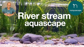 New river stream aquascape stepbystep guide 2020 [upl. by Peursem]