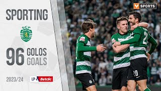 Sporting Os 96 golos na Liga 202324 [upl. by Htiaf]