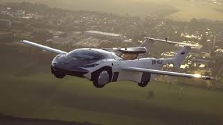 AirCar carro voador viaja por 35 minutos no céu na Eslováquia [upl. by Samul]