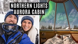 Saariselka Finlands Northern Lights Village  Seeing the Northern Lights in Aurora Cabin [upl. by Laurette]