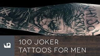 100 Joker Tattoos For Men [upl. by Yraht162]