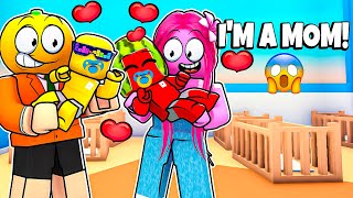 Adopting Baby Sunny and Melon in Roblox Adopt Me [upl. by Zuliram]