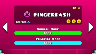 Geometry Dash Walkthrough  Level 21 Fingerdash ALL COINS [upl. by Linker594]