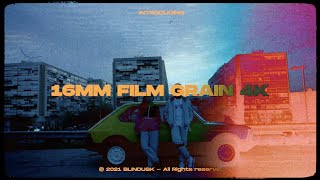 16mm Film Grain 4K  Blindusk [upl. by Elohc]