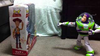 実写バズ・ウッディ救出作戦 1分51秒動画セリフ有 Toy Story Buzz Saving Woody Stop Motion Video  Disney [upl. by Llenal245]