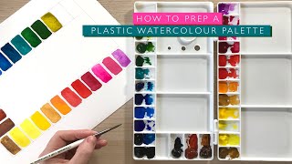 How to Prep a Plastic Watercolour Palette [upl. by Acinoda137]