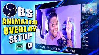 OBS Studio ANIMATED Overlay Setup Full Tutorial Guide for Beginners [upl. by Aicile846]