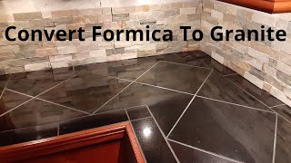 Granite Tile Overlay on Formica Countertop [upl. by Losse910]