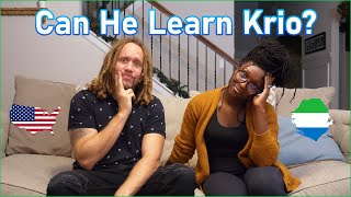 HOW TO SPEAK KRIO Teaching My American Husband to Speak Sierra Leone Krio Language [upl. by Rist777]