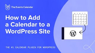 How to Add a Calendar to a WordPress Site [upl. by Lirret]