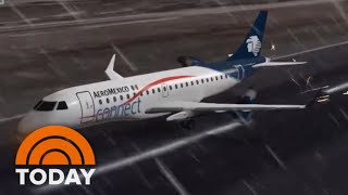 Shocking Video Emerges From Mexico Plane Crash  TODAY [upl. by Mckeon]