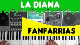 FANFARRIAS  LA DIANA  Ritmos KORG PA 3006009003X4X RITMOS 2017 [upl. by Leakcim822]