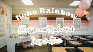 A Classroom Makeover Reveal with the Boho Rainbow Collection from Schoolgirl Style classroomdecor [upl. by Norford]