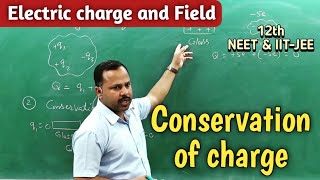 Conservation of Charge  Electric Charge and Field  12th  Physics Notes shorts shorts cbse [upl. by Galvin]