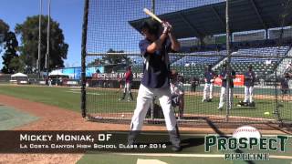 Mickey Moniak Prospect Video OF La Costa Canyon High School Class of 2016 [upl. by Sayre]