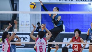 Top 10 Spikes  Jaja Santiago  2021 PVL Open Conference [upl. by Einon142]