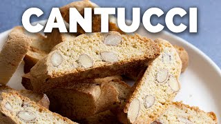 Cantucci  Easy Italian Almond Biscotti 10min Prep [upl. by Ewens]