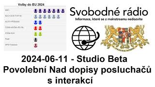 20240611  Studio Beta  Povolební Nad dopisy posluchačů s interakcí [upl. by Aicats]