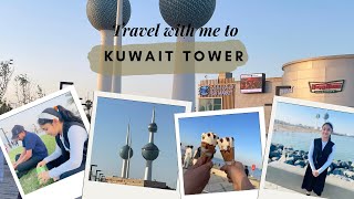 Exploring the Beauty of Kuwait Beach 🏖️ Kuwait Tower  Beach 🏝️ in Kuwait [upl. by Charmian]