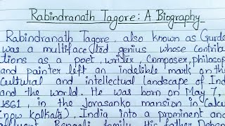 Rabindranath Tagore biography in englishRabindranath Tagore biography [upl. by Auot]