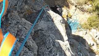 🦎Escalada en SOLITARIO🦎 165m ⛰CASTELL DE MONTMELL ⛰Lead Rope Solo climb Multipich [upl. by Marte]