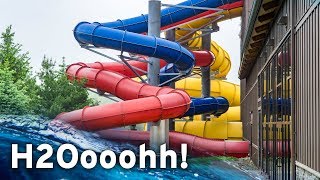 INDOOR WATERPARK IN PENNSYLVANIA H2Oooohh at Split Rock Resort All Slides POV [upl. by Nicodemus143]