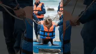 🌊 Rescue Operation 🌊 rescue animalrescue oceanmystery polarbear seal penguin [upl. by Greenebaum]