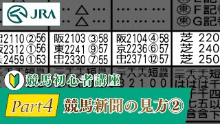 【競馬初心者講座】Part4 競馬新聞の見方 その②  JRA公式 [upl. by Ardin]