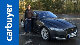 Jaguar XF indepth review  Carbuyer [upl. by Arodnap]