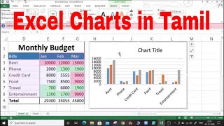 Excel Charts Explained  MS excel Tamil Vathiyar  Part 20 [upl. by Lelah]