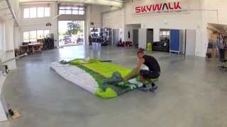 how to packfold your paraglider  skywalk Paragliders [upl. by Horten]