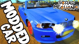 Scrap Mechanic  MODDED CAR CHALLENGE  49  Gameplay [upl. by Isiad]