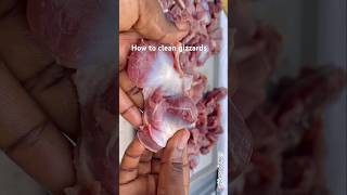 Easy way to clean chicken gizzards  easy way to clean chicken gizzards shortfeed [upl. by Barna]