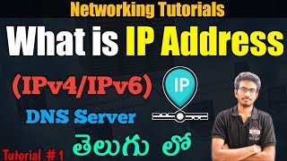 What is IP Address IPv4 Vs IPv6 Explained  Types of IP Address 2020 in Telugu [upl. by Niarbo]