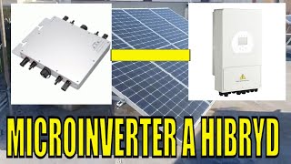 Se puede instalar un MICROINVERSOR AC a un Inversor DC DEYE SUN1300 [upl. by Kramlich]