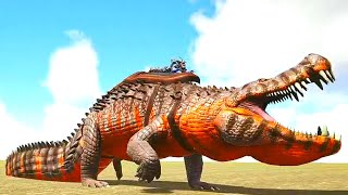 Ark Survival  DEINOSUCHUS tlc vs LARGE DINOS Ep563 [upl. by Arikihs]