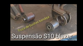 Suspensão S10  troca bucha bandeja [upl. by Atwekk]