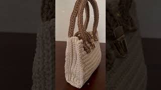 DIY Crochet Handbag Quick amp Easy Tutorial [upl. by Nylarej]