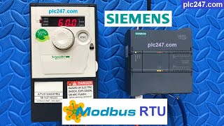 ATV312 Schneider quotModbus RTUquot Siemens S71200 Tutorial [upl. by Etiuqal815]